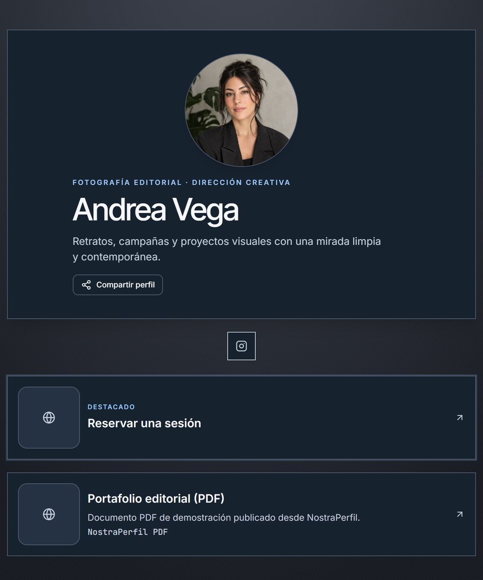 NostraPerfil de Andrea Vega, Dirección creativa